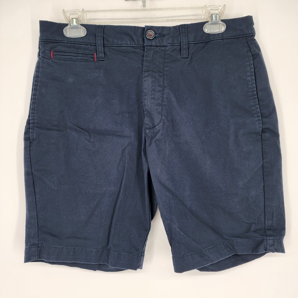Untuckit Shorts Mens 30 Navy Chino 9" Golf Outdoors Preppy Casual St Vincent EUC